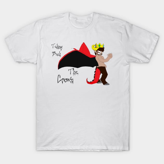 Official HerobrineSings Taking Back the Crown Design T-Shirt by HuskyWerewolf